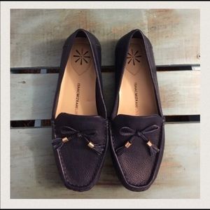 Issac Mizrahi LIVE! Navy Moccasins Size 7.5